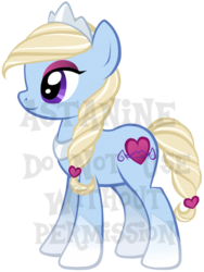 Size: 420x558 | Tagged: safe, artist:petraea, oc, oc only, oc:prima tiara, earth pony, pony, female, mare, obtrusive watermark, simple background, solo, transparent background, vector, watermark