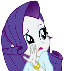 Size: 602x676 | Tagged: safe, artist:thebar, derpibooru exclusive, rarity, equestria girls, g4, my little pony equestria girls: friendship games, bracelet, female, jewelry, simple background, solo, transparent background, whispering