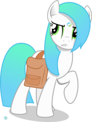 Size: 1800x2378 | Tagged: safe, artist:arifproject, oc, oc only, raised hoof, saddle bag, simple background, solo, transparent background, vector
