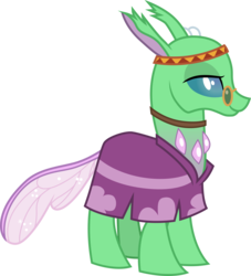 Size: 3001x3312 | Tagged: safe, artist:cloudy glow, tymbal, changedling, changeling, g4, to change a changeling, .ai available, clothes, high res, hippieling, pince-nez, simple background, smiling, solo, transparent background, vector
