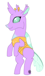 Size: 1287x2131 | Tagged: safe, artist:toothessthenightfury, oc, oc only, changedling, changeling, simple background, solo, transparent background