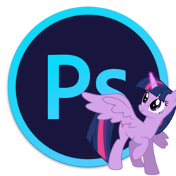 Size: 1024x1024 | Tagged: safe, artist:pegasusspectra, twilight sparkle, alicorn, pony, g4, icon, photoshop, simple background, transparent background, twilight sparkle (alicorn), vector