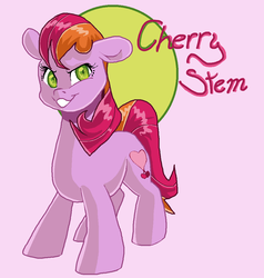 Size: 990x1038 | Tagged: safe, artist:smirk, oc, oc only, oc:cherry stem, earth pony, pony, chubby, female, ms paint, smiling, smirk, solo