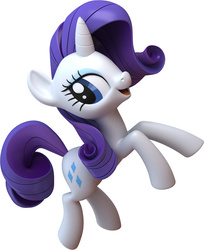 Size: 3873x4751 | Tagged: safe, artist:andrew hickinbottom, rarity, pony, unicorn, g4, my little pony: the movie, 3d, female, simple background, solo, white background