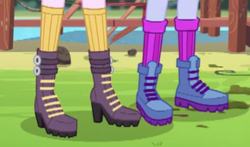 Size: 324x191 | Tagged: safe, screencap, princess celestia, princess luna, principal celestia, vice principal luna, equestria girls, g4, my little pony equestria girls: legend of everfree, boots, clothes, cropped, legs, pictures of legs, shoes, socks