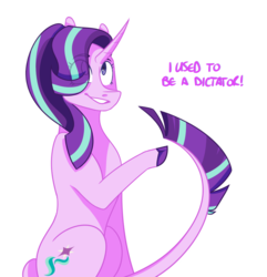 Size: 784x814 | Tagged: safe, artist:hostile-elf, starlight glimmer, classical unicorn, pony, unicorn, g4, cloven hooves, cute, female, glimmerbetes, horn, leonine tail, simple background, solo, transparent background, unshorn fetlocks