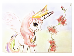 Size: 2048x1536 | Tagged: safe, artist:rupony, princess celestia, g4, female, solo