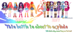 Size: 1545x698 | Tagged: safe, applejack, fluttershy, pinkie pie, rainbow dash, rarity, sci-twi, sunset shimmer, twilight sparkle, alicorn, equestria girls, g4, my little pony equestria girls, my little pony equestria girls: better together, clothes, comparison, doll, equestria girls prototype, female, irl, merchandise, photo, rarity peplum dress, simple background, toy, twilight sparkle (alicorn), watermark, white background