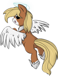 Size: 1437x1877 | Tagged: safe, artist:violentdreamsofmine, oc, oc only, pegasus, pony, halo, simple background, solo, transparent background