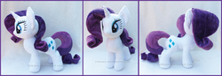 Size: 2170x743 | Tagged: safe, artist:lilmoon, rarity, pony, g4, irl, photo, plushie, solo
