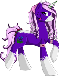 Size: 1360x1734 | Tagged: safe, artist:violentdreamsofmine, oc, oc only, oc:sweet bouquet, pony, unicorn, bow, female, hair bow, mare, raised hoof, simple background, solo, transparent background
