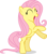 Size: 3182x3656 | Tagged: safe, artist:hornflakes, fluttershy, pegasus, pony, g4, putting your hoof down, cute, eyes closed, female, happy, high res, mare, new fluttershy, open mouth, rearing, shyabetes, simple background, smiling, solo, transparent background, vector