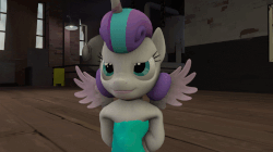 Size: 826x464 | Tagged: safe, artist:papadragon69, princess flurry heart, alicorn, pony, g4, 3d, animated, baby, baby pony, diaper, fail, female, gif, perfect loop, solo, source filmmaker, wardrobe malfunction