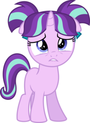 Size: 6400x8725 | Tagged: safe, artist:parclytaxel, starlight glimmer, pony, unicorn, the cutie re-mark, .svg available, absurd resolution, crying, cute, female, filly, filly starlight glimmer, frown, glimmerbetes, hugs needed, lip bite, pigtails, sad, sad face, sadlight glimmer, simple background, solo, transparent background, vector, younger
