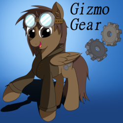 Size: 2000x2000 | Tagged: safe, artist:kickassking, oc, oc only, oc:gizmo gear, pegasus, pony, high res