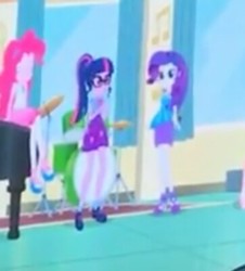 Size: 362x401 | Tagged: safe, screencap, pinkie pie, rarity, sci-twi, twilight sparkle, equestria girls, g4, my little pony equestria girls: better together, overpowered (equestria girls), cropped, photo