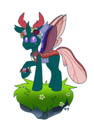 Size: 2400x3200 | Tagged: safe, artist:spindlespice, pharynx, changedling, changeling, g4, to change a changeling, high res, male, prince pharynx, simple background, solo, transparent background, vector