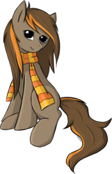 Size: 894x1388 | Tagged: safe, artist:violentdreamsofmine, oc, oc only, oc:ginger snap, earth pony, pony, clothes, female, mare, scarf, solo