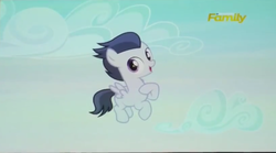 Size: 1223x681 | Tagged: safe, screencap, rumble, pegasus, pony, g4, marks and recreation, colt, male, solo