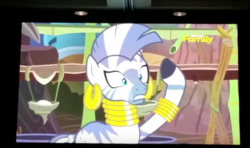 Size: 639x378 | Tagged: safe, screencap, zecora, zebra, g4, it isn't the mane thing about you, female, solo