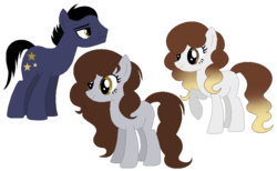 Size: 874x537 | Tagged: safe, artist:cindystarlight, oc, oc only, earth pony, pony, base used, female, male, mare, simple background, stallion, transparent background