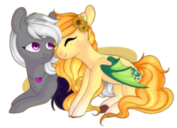 Size: 2900x2100 | Tagged: safe, oc, oc only, bat pony, pony, high res, oc x oc, shipping, simple background, transparent background