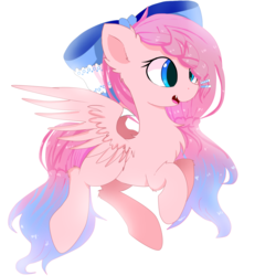 Size: 1400x1400 | Tagged: safe, oc, oc only, pegasus, pony, bowtie, chest fluff, clothes, fangs, flying, simple background, solo