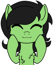 Size: 1374x1675 | Tagged: safe, artist:lockhe4rt, oc, oc only, oc:filly anon, pony, :3, chest fluff, closed mouth, cute, female, filly, simple background, solo, squishy cheeks, transparent background