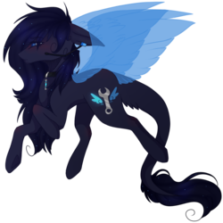 Size: 1334x1334 | Tagged: safe, artist:thunderstorm210, oc, oc only, pony, leonine tail, simple background, solo, transparent background, transparent wings, wrench