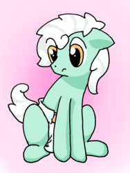 Size: 1536x2048 | Tagged: safe, artist:hgdb, oc, oc only, oc:kelpy, pony, diaper, non-baby in diaper, solo