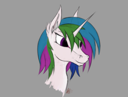 Size: 4096x3112 | Tagged: safe, artist:wax-42, princess celestia, horse, pony, g4, alternate hairstyle, bust, female, head, sketch, solo