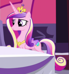 Size: 560x600 | Tagged: safe, screencap, princess cadance, alicorn, pony, g4, princess spike, cropped, female, folded wings, mare, solo, wings