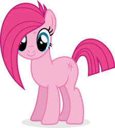 Size: 7991x8937 | Tagged: safe, artist:punzil504, pinkie pie, earth pony, pony, g4, absurd resolution, alternate hairstyle, apinkalypse pie, apocalypse, crystal war timeline, female, mare, missing cutie mark, pinkamena diane pie, scar, simple background, smiling, solo, transparent background