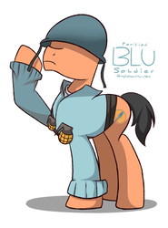 Size: 2000x2700 | Tagged: safe, artist:graytyphoon, pony, high res, ponified, soldier, soldier (tf2), solo, team fortress 2