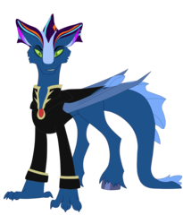 Size: 5400x6600 | Tagged: safe, artist:glacierfrostclaw, derpibooru exclusive, oc, oc only, oc:vain, longma, absurd resolution, antagonist, clothes, concave belly, g5 concept leak style, male, oc villain, prince, simple background, slender, solo, thin, transparent background