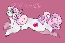 Size: 1720x1153 | Tagged: safe, artist:beanieprince, sweetie belle, pony, unicorn, g4, female, fluffy, smiling, solo