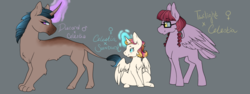 Size: 1024x384 | Tagged: safe, artist:uniquecolorchaos, oc, oc only, alicorn, hybrid, pegasus, pony, female, interspecies offspring, magical lesbian spawn, male, offspring, parent:discord, parent:princess celestia, parent:sunburst, parent:twilight sparkle, parents:celestiburst, parents:dislestia, parents:twilestia