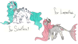 Size: 1024x576 | Tagged: safe, artist:akiiichaos, oc, oc only, pony, unicorn, celtic, female, koi pony, mare, simple background, transparent background