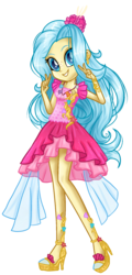 Size: 964x2010 | Tagged: safe, artist:gihhbloonde, princess skystar, equestria girls, g4, my little pony: the movie, alternate hairstyle, base used, clothes, cute, dress, equestria girls-ified, female, high heels, shoes, simple background, solo, transparent background