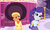 Size: 1542x919 | Tagged: safe, edit, editor:ktd1993, rarity, saffron masala, equestria girls, g4, afro, blushing, carousel boutique, equestria girls-ified, female, lesbian, oblivious, ship:raffron, shipping