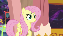 Size: 1280x720 | Tagged: safe, screencap, fluttershy, pony, discordant harmony, g4, discord's house, female, mare, solo, the discord zone