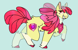 Size: 1360x879 | Tagged: safe, artist:beanieprince, apple bloom, earth pony, pony, g4, female, fluffy, smiling, solo