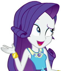 Size: 552x640 | Tagged: safe, artist:thebarsection, rarity, equestria girls, g4, my little pony equestria girls: better together, clothes, female, geode of shielding, not a vector, open mouth, simple background, solo, transparent background