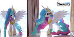 Size: 1024x513 | Tagged: safe, artist:nekokevin, princess celestia, pony, g4, irl, photo, plushie