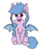 Size: 672x813 | Tagged: safe, artist:wafflecakes, oc, oc only, oc:fruit hulu, bat pony, bat pony oc, chest fluff, ear fluff, looking up, simple background, sitting, smiling, solo, spread wings, transparent background, wings