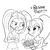 Size: 1271x1271 | Tagged: safe, artist:tjpones, aria blaze, sonata dusk, equestria girls, g4, ariabetes, begone thot, blushing, cute, female, grin, lesbian, monochrome, ship:arisona, shipping, sketch, smiling, sonatabetes, thot, tsundaria, tsundere