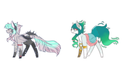 Size: 1024x576 | Tagged: safe, artist:akiiichaos, oc, oc only, original species, pony, augmented tail, female, simple background, transparent background