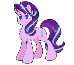Size: 1600x1400 | Tagged: safe, artist:cynicalsonata, starlight glimmer, pony, unicorn, g4, chest fluff, colored pupils, cute, ear fluff, female, glimmerbetes, leg fluff, mare, simple background, smiling, solo, transparent background