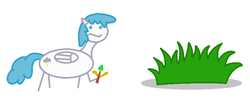 Size: 752x321 | Tagged: safe, artist:watermelon changeling, derpibooru exclusive, lightning bolt, white lightning, pegasus, pony, g4, 1000 hours in ms paint, :s, bush, crossover, league of legends, simple background, solo, stick figure, wavy mouth, white background