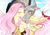 Size: 8184x5786 | Tagged: safe, artist:darcelleart, discord, fluttershy, draconequus, pegasus, pony, g4, absurd resolution, blushing, female, holding a pony, kissing, male, ship:discoshy, shipping, straight, surprise kiss, surprised, wings